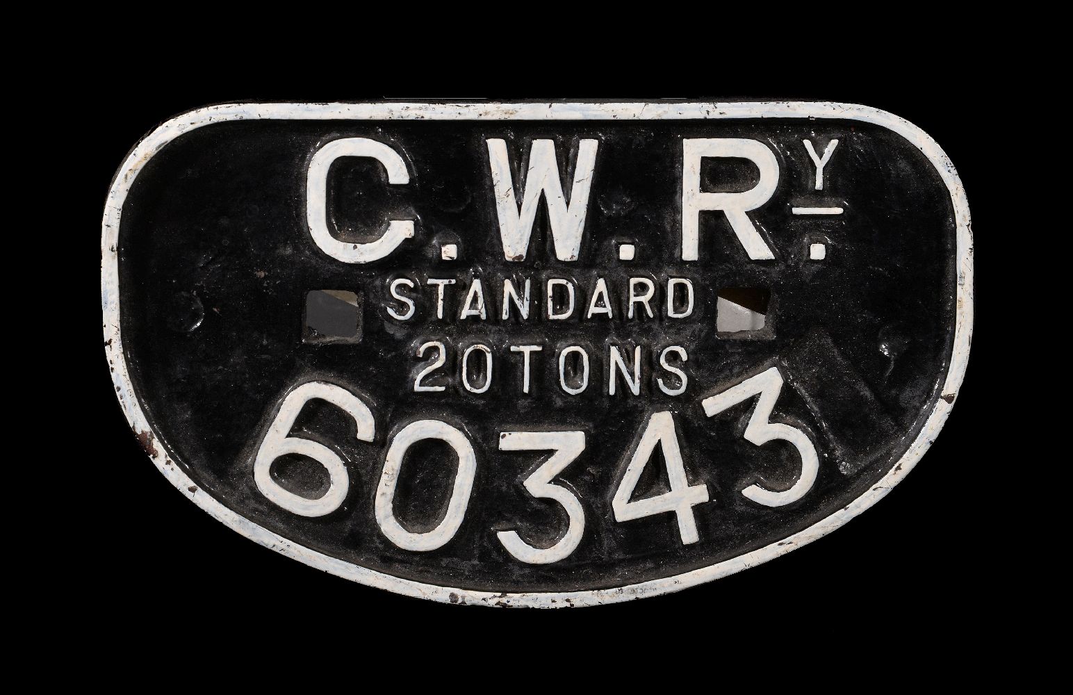 A Great Western Railway cast-iron wagon plate - Image 2 of 2