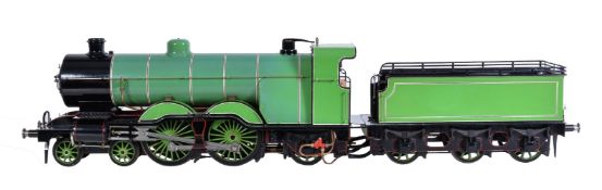 A well-engineered 3 ½ inch gauge model of a Great Northern Railway ‘Ivatt’ Atlantic Class 4-4-2 tend