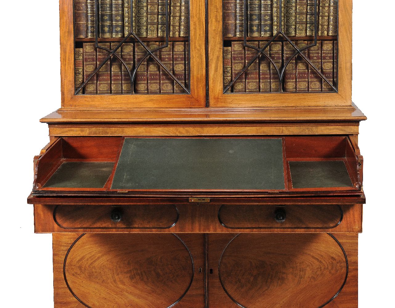 A George IV mahogany secretaire bookcase - Image 4 of 6