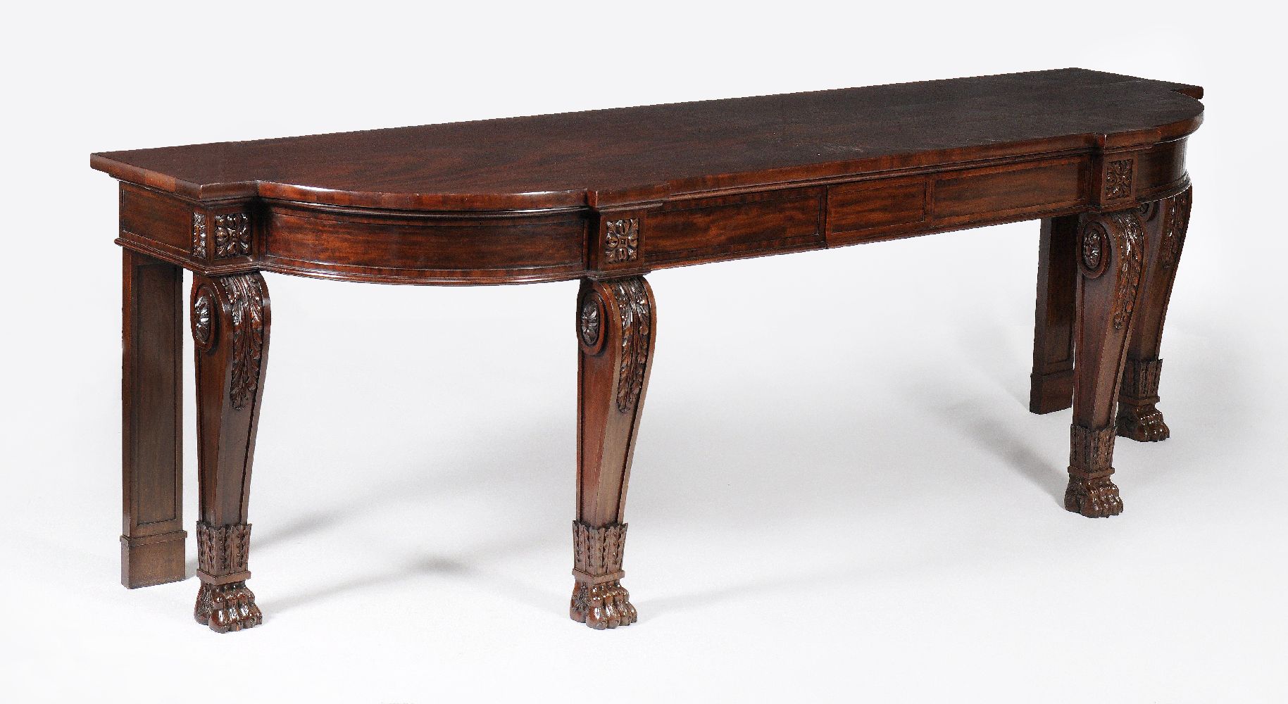 A Regency mahogany console or hall table - Image 2 of 3