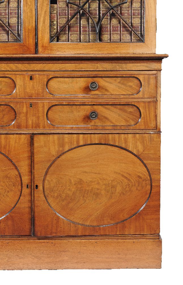 A George IV mahogany secretaire bookcase - Image 6 of 6