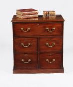 A George III mahogany chest of drawers