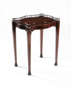 A George III mahogany silver table