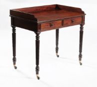 A George IV mahogany writing/dressing table