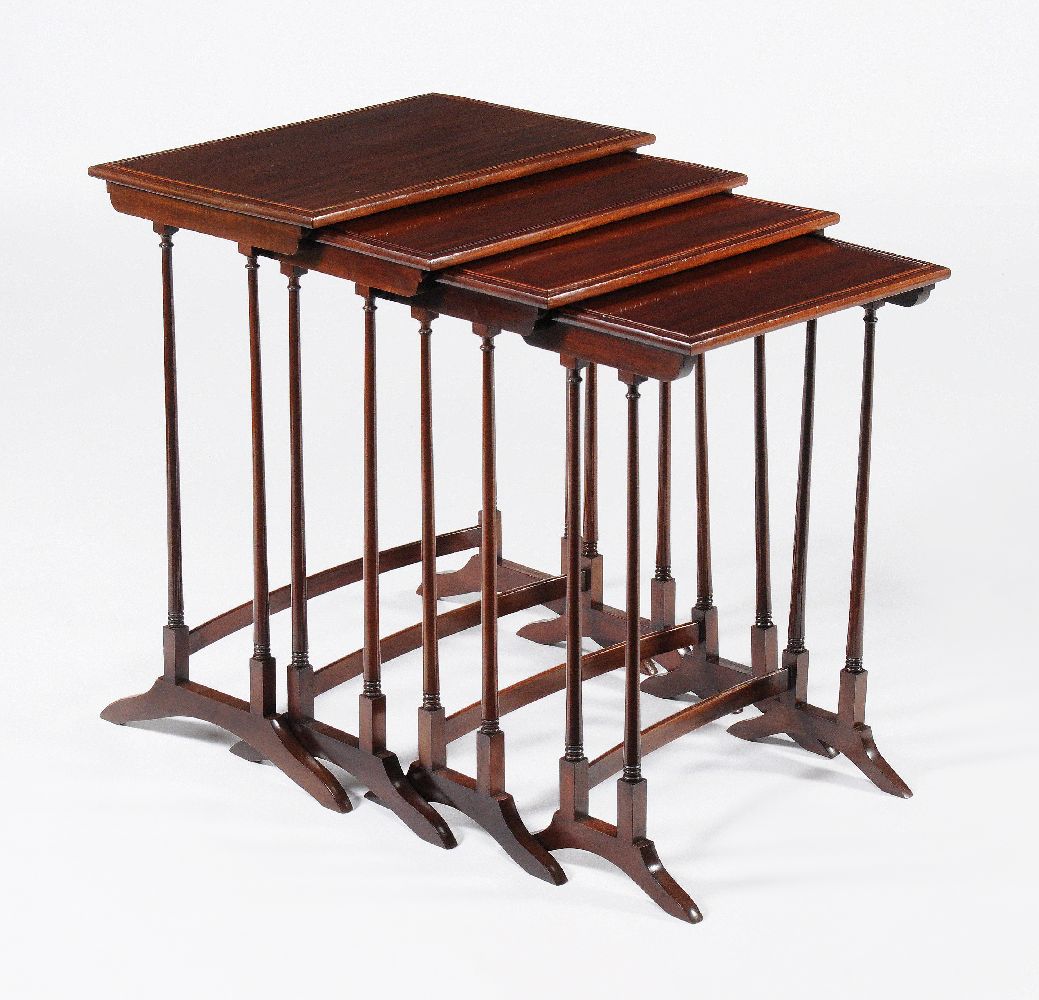 A George III nest of four quartetto tables