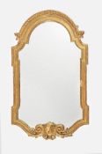 A carved giltwood wall mirror in George II style