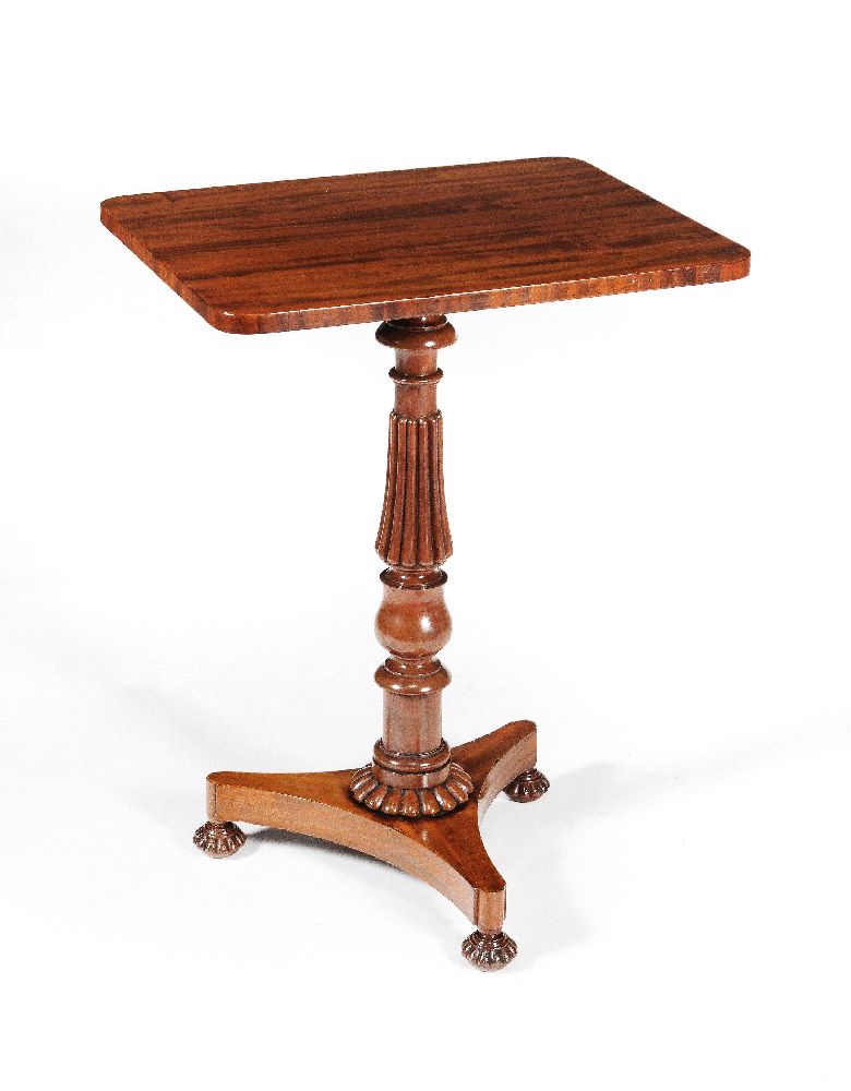 A Regency figured mahogany occasional table by Gillows - Image 4 of 4