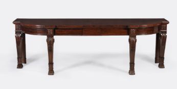 A Regency mahogany console or hall table