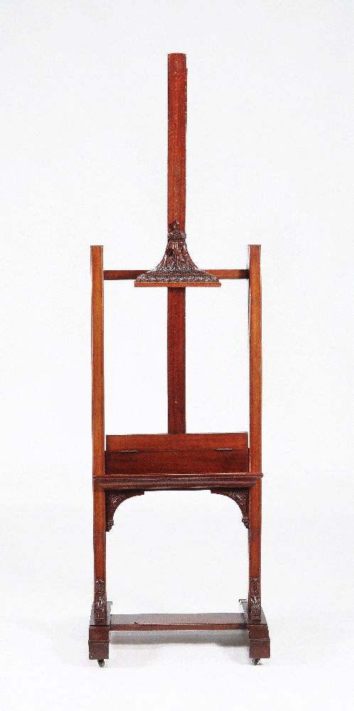 A mahogany height adjustable artists easel - Image 2 of 3