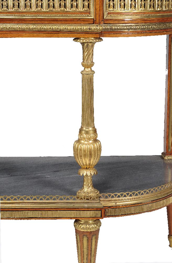 A Louis XVI mahogany and gilt bronze mounted console desserte - Image 4 of 4