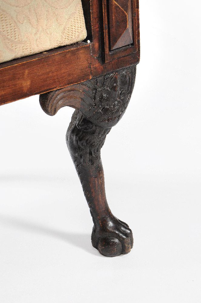 A Continental walnut and gilt metal mounted armchair - Image 4 of 4