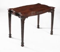 A Colonial hardwood silver or centre table in George III style