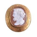 A Victorian shell cameo