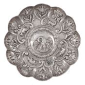 A Portuguese or Portuguese colonial scalloped dish