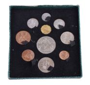 George VI, Festival of Britain Proof Set 1951, Crown to Farthing