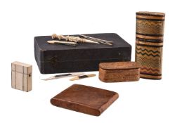 ϒ An empty shagreen instruments case