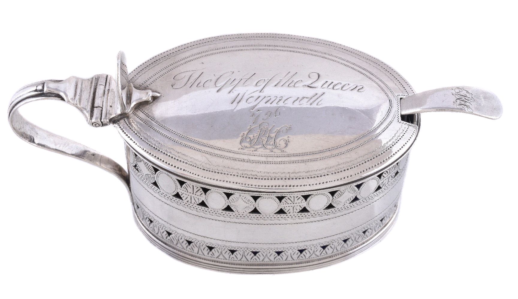 [Royalty interest] A George III silver straight-sided oval mustard pot by Robert Hennell I - Image 2 of 2