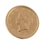 USA, gold Dollar 1852