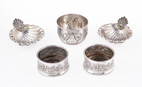 Five Italian silver coloured items by Brandimarte SRL