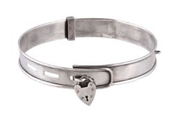 A silver dog collar by Lawrence Emanuel