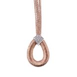 A diamond pendant necklace