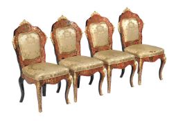 ϒ A set of four Napoleon III ormolu-mounted