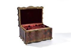 ‡ A French Cordoba leather jewellery box in the Japonisme taste