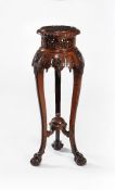 ‡ A French carved beechwood ‘Japonisme’ pedestal