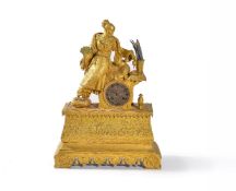 An ormolu Louis Philippe Chinoiserie figural mantelclock