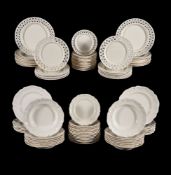 A modern Royal Creamware part dinner service