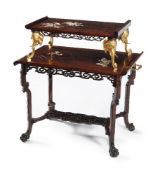 ϒ A French ‘Japonisme’ beechwood tea table