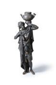 ‡ A continental patinated spelter model of a Levantine gentleman