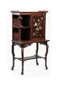 ‡ ϒ A French 'Japonisme' mahogany, beech and gilt metal and ivory mounted cabinet