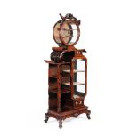 ‡ ϒ A French 'Japonisme' mahogany, beech & gilt metal, ivory & mother of pearl mounted vitrine cabin