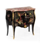 A Louis XV style ‘Coromandel lacquer’ and gilt-metal mounted commode