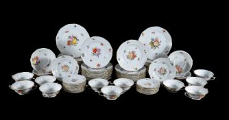 A modern Herend porcelain 'Market Garden' pattern part dinner service