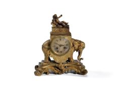 ‡ A French ormolu mantel clock in Orientalist taste