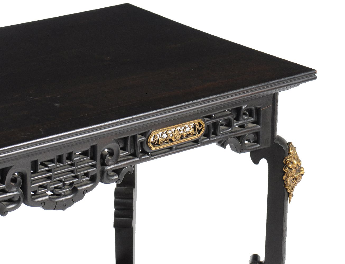 ‡ A French ‘Japonisme’ ebonised and gilt bronze mounted table in the manner of Gabriel Viardot - Image 3 of 3