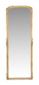 A gilt wood and composition wall mirror
