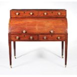 A George IV mahogany cylinder desk