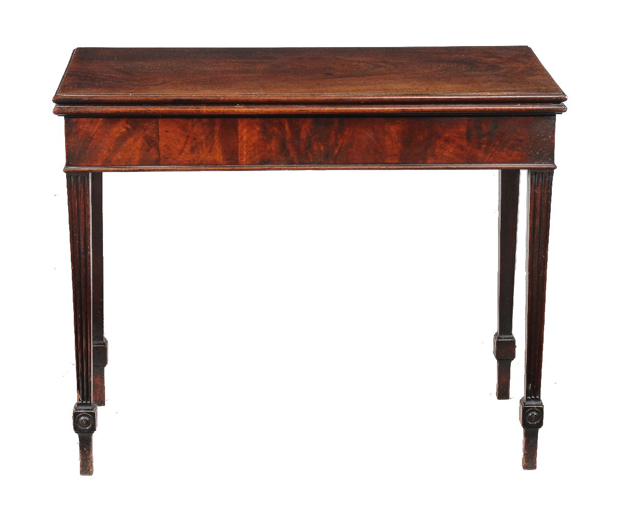 A George III mahogany card table