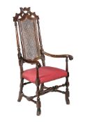 A James II beech armchair