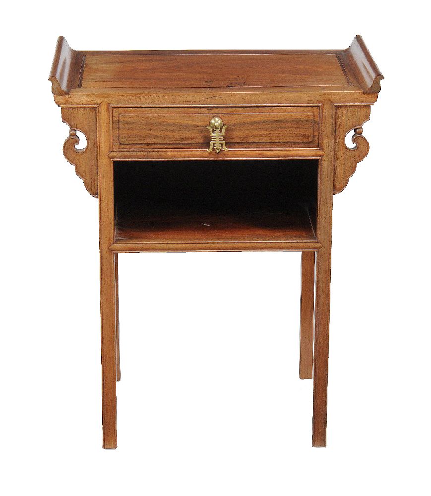 A Chinese hardwood small altar or bedside table - Image 2 of 2