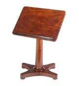 A William IV mahogany reading table