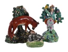 Three items of British pearlware