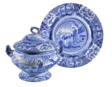 A Spode 'Long Eliza' pattern soup tureen