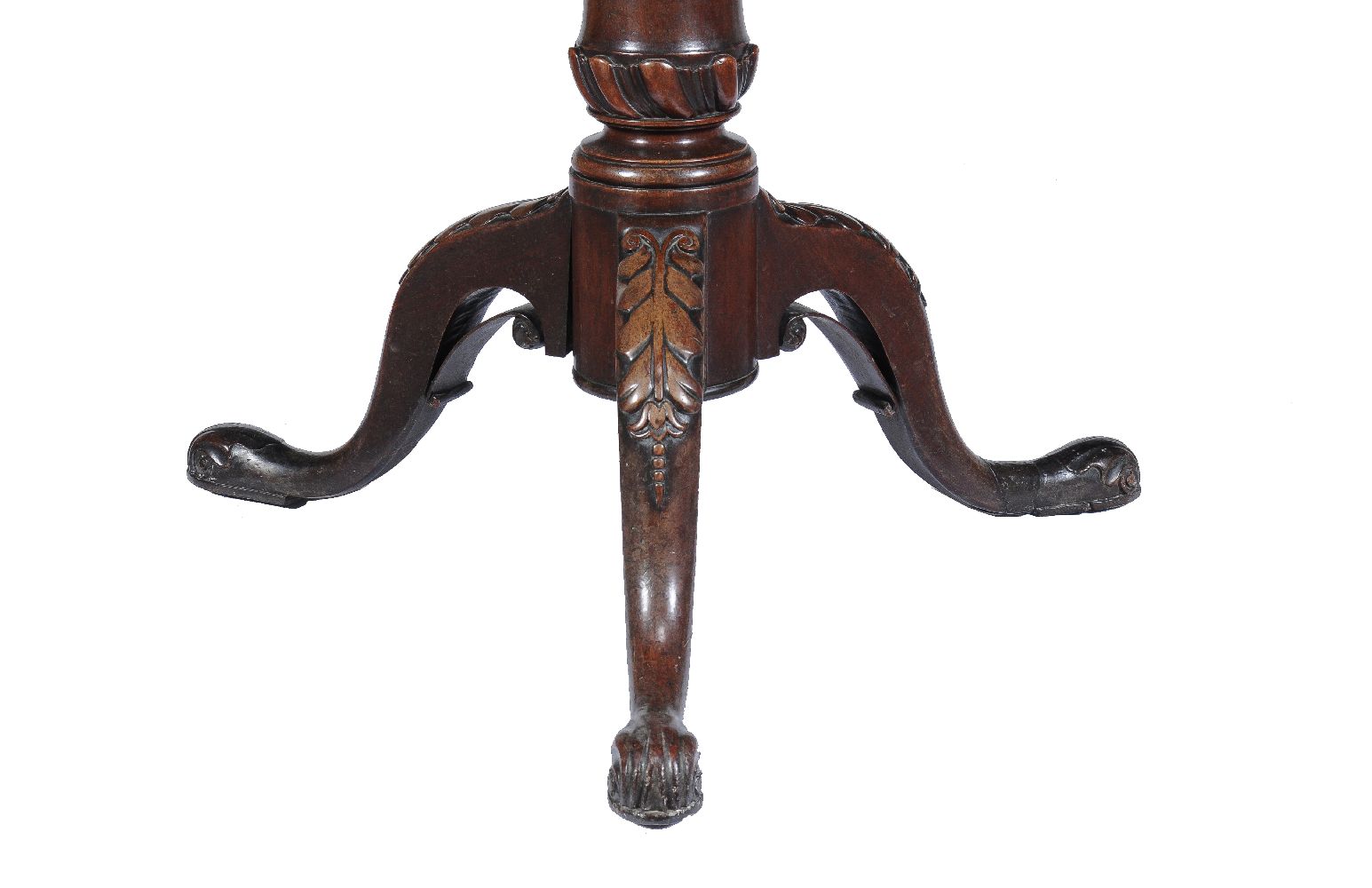 A George III mahogany birdcage tripod supper table - Image 2 of 2