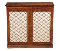 ϒ A Regency rosewood side cabinet