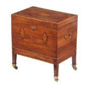 A George III mahogany and inlaid cellaret