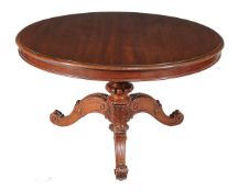 A Victorian mahogany centre table